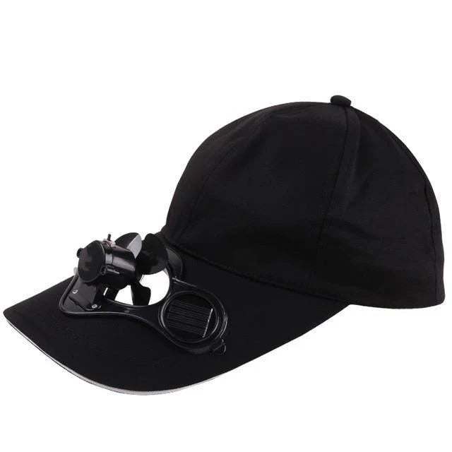 Cap With Solar Powered Fan