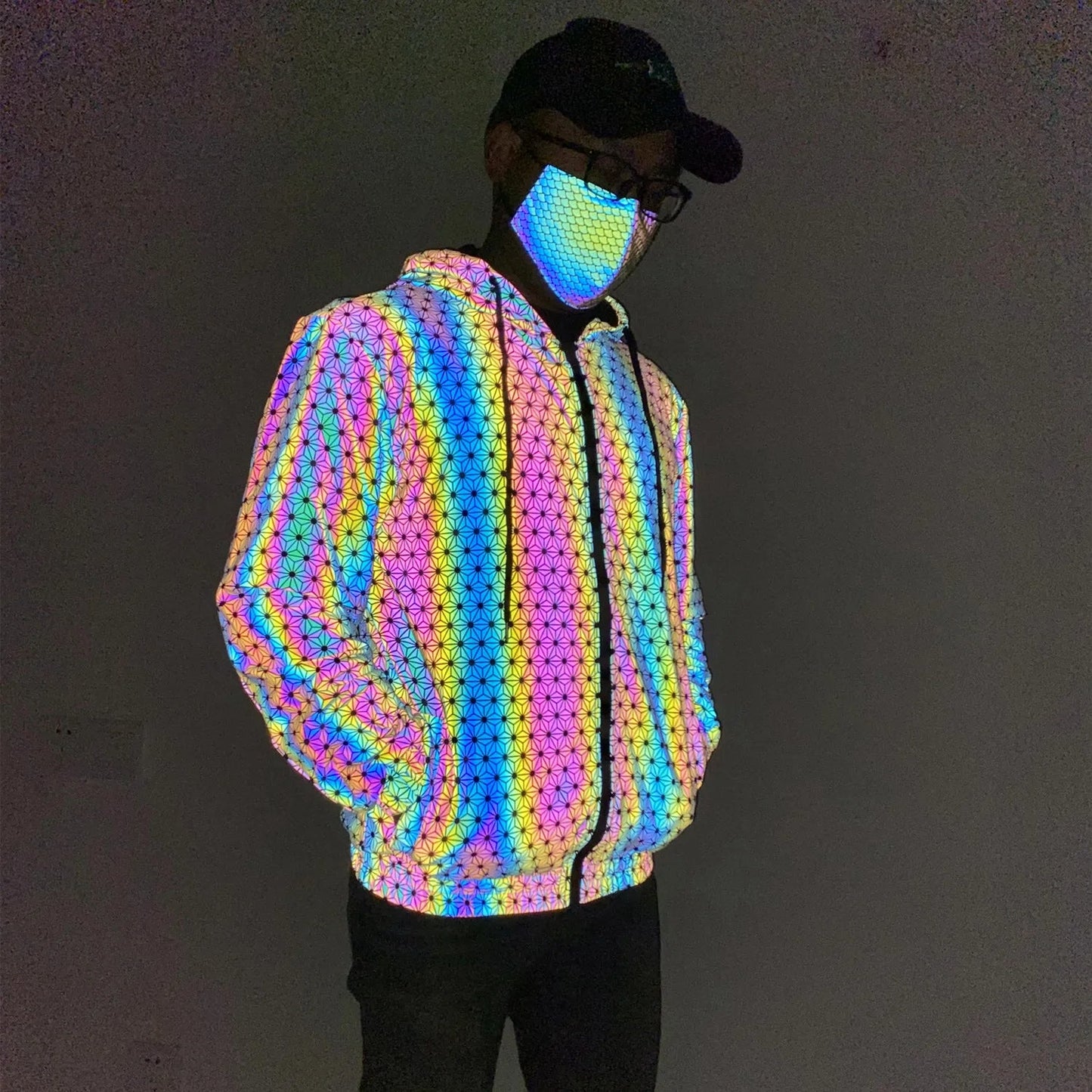 Reflective "geometric Pattern" Jacket