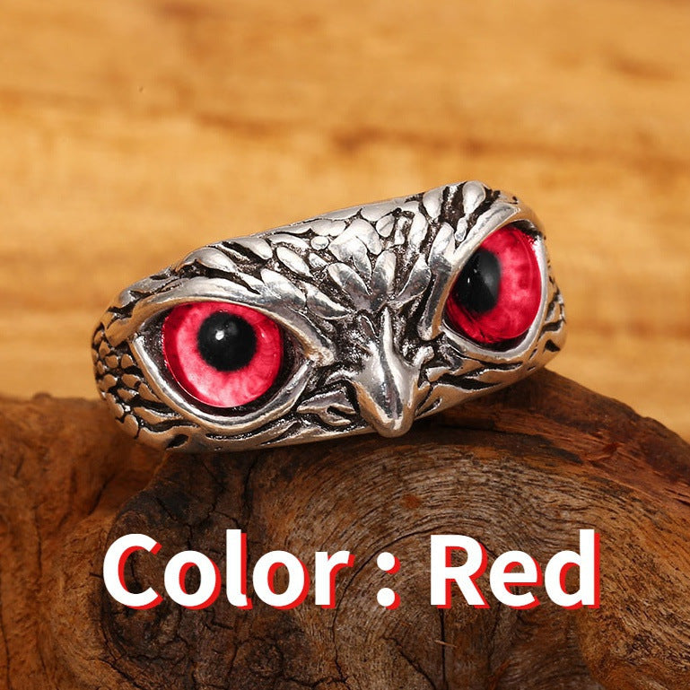 Owl Open Adjustable Rings For Men Women
