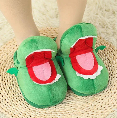 Comfy Crocodile Plush Slippers
