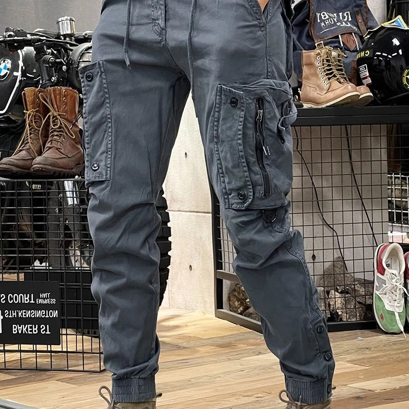 Camo Navy Trousers Man Harem Y2k Tactical Military Cargo