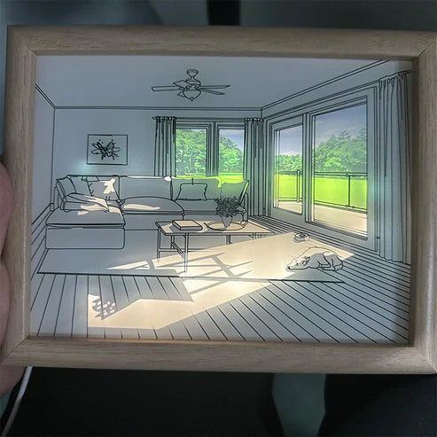 2d Painting Art Lumina Creative Led Lamp