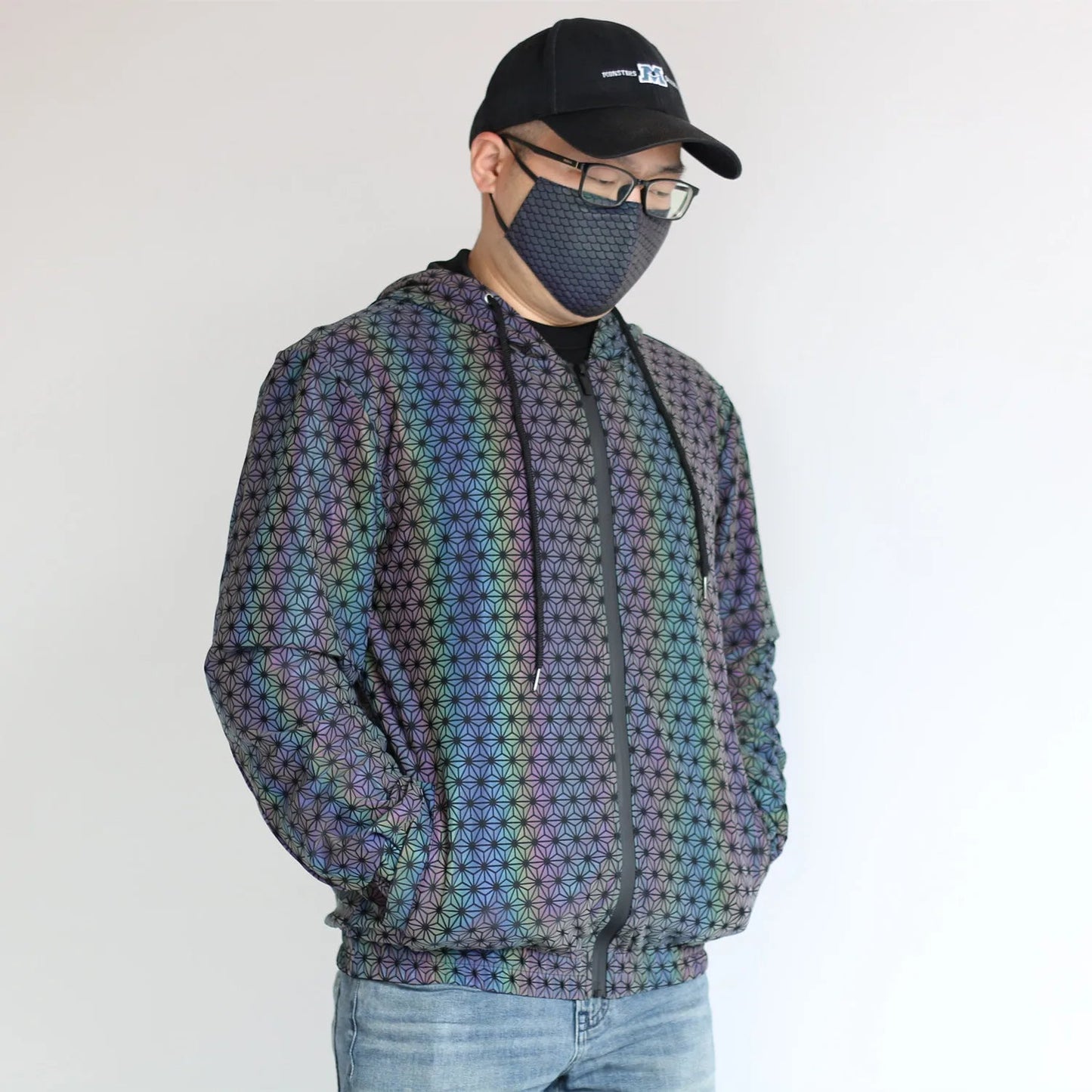 Reflective "geometric Pattern" Jacket