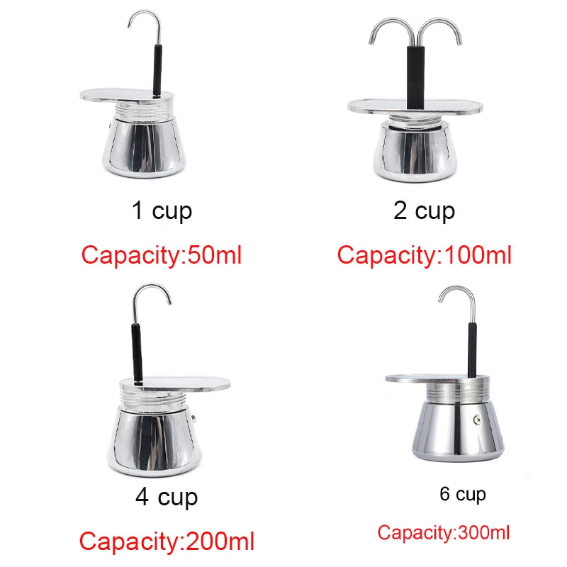 Moka Pot Stainless Steel Coffee Maker