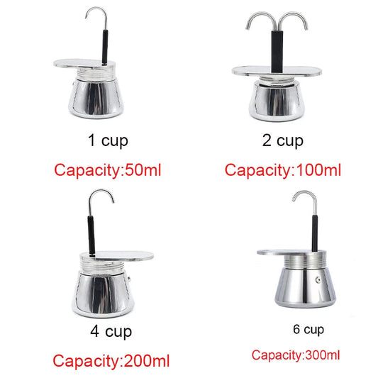 Moka Pot Stainless Steel Coffee Maker