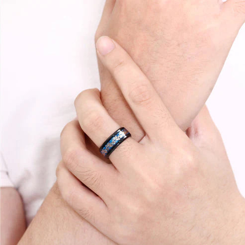 Vintage China Dragon Ring For Men