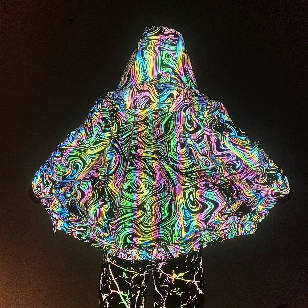 Reflective Colorful Jackets Windbreaker