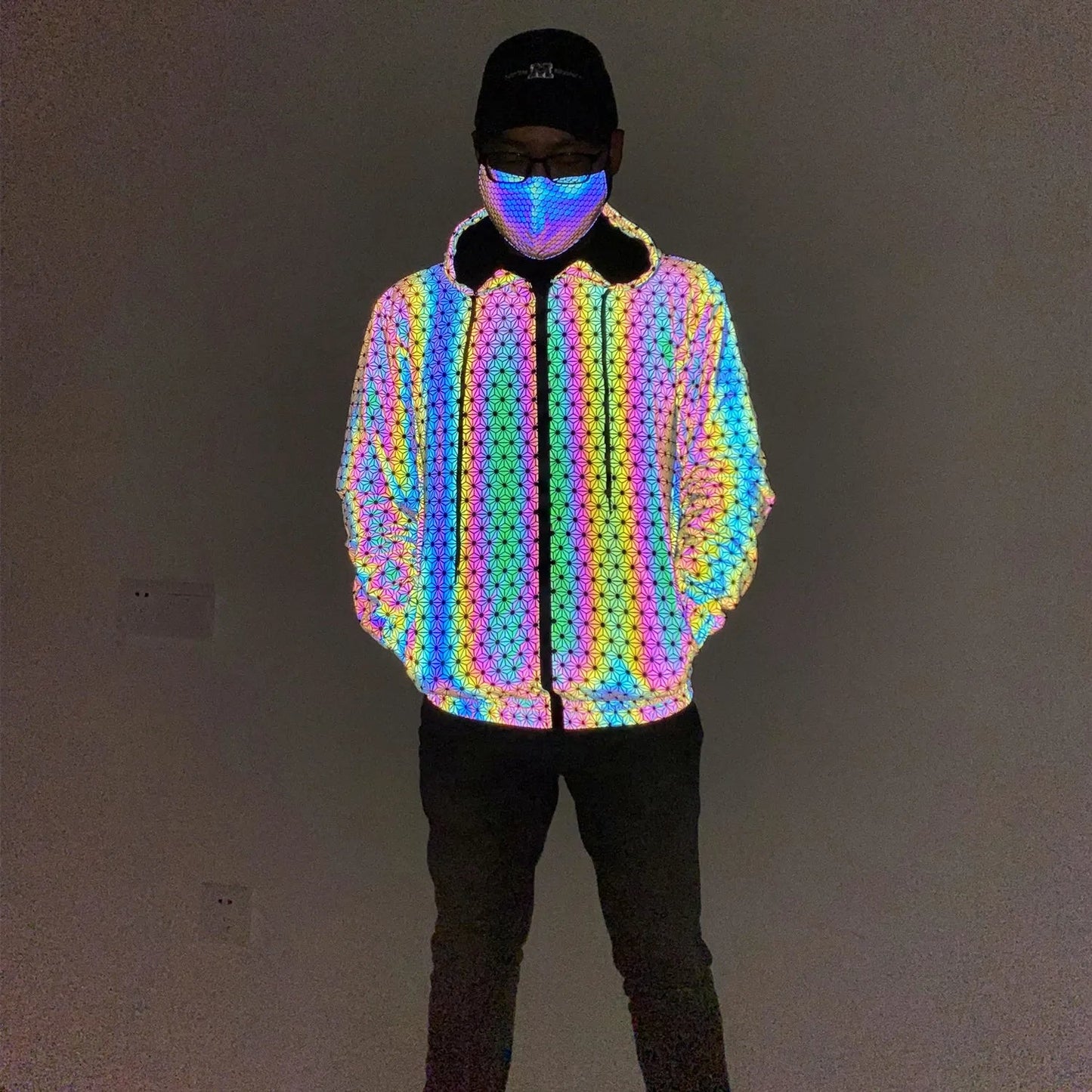 Reflective "geometric Pattern" Jacket