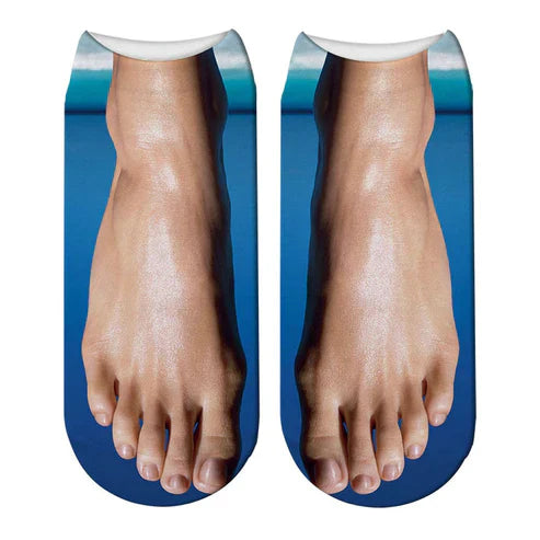 3d Printed Funny Creative Ankle Socks