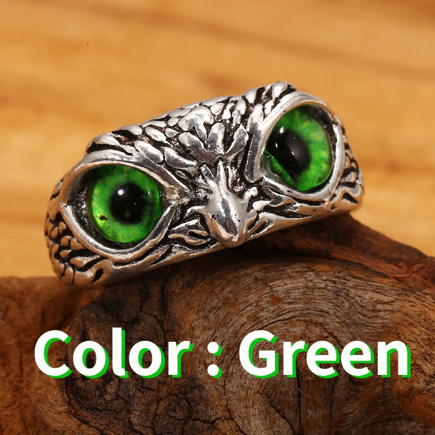 Owl Open Adjustable Rings For Men Women