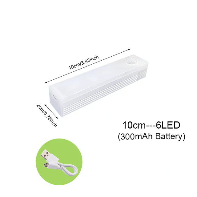 Usb Rechargeable Motion Sensor Closet Light Kitchen Bedroom Lighting Wall Lamp