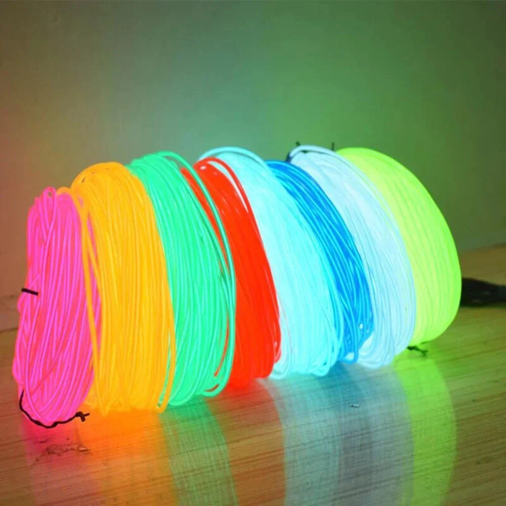 Led Neon Diy Luminous Costume Light