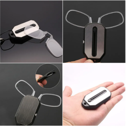 Folding Legless Ultralight Keychain Glasses Men Women