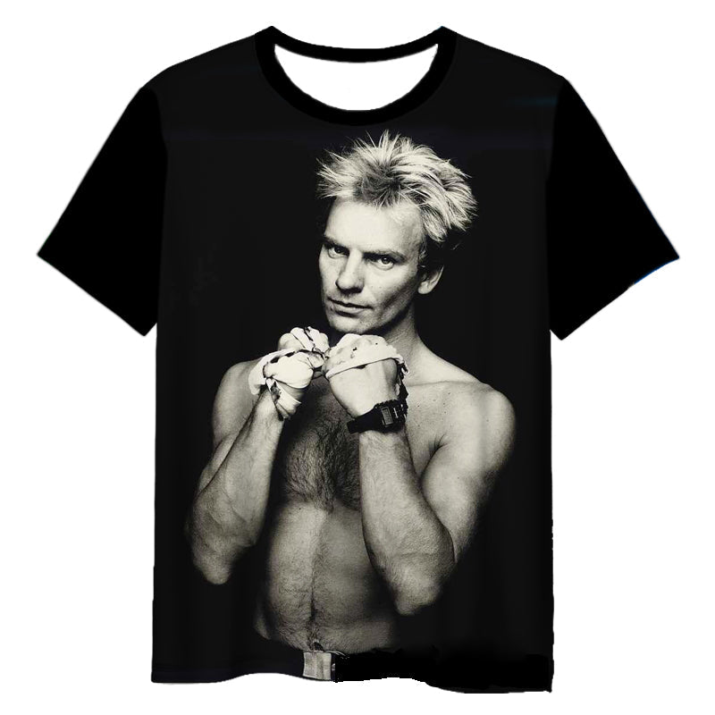 The Police Rock 3d Printed Casual T-shirts