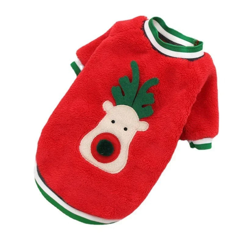 Santa Claus Dog Cat Coat Hoodies