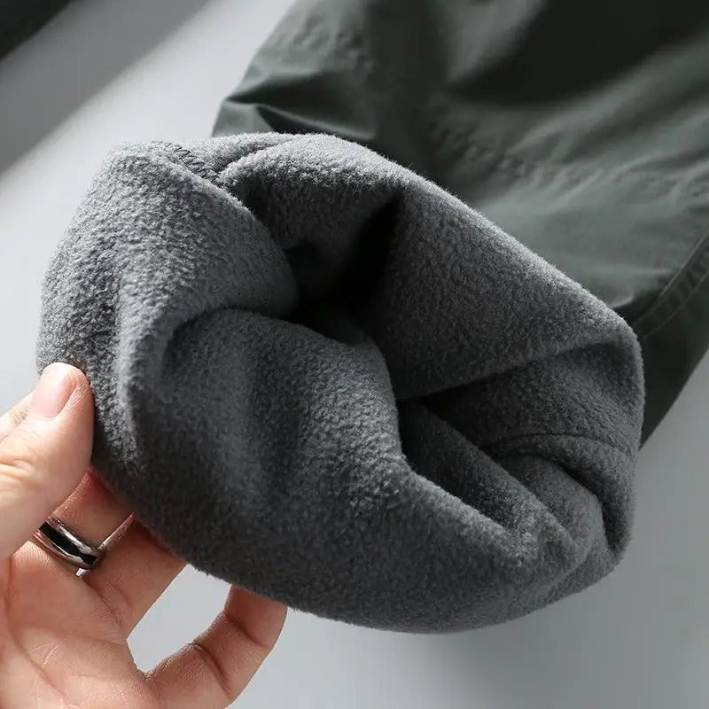 Thick Waterproof Fleece Cargo Pants