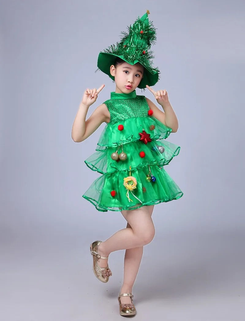 Green Christmas Tree Costume
