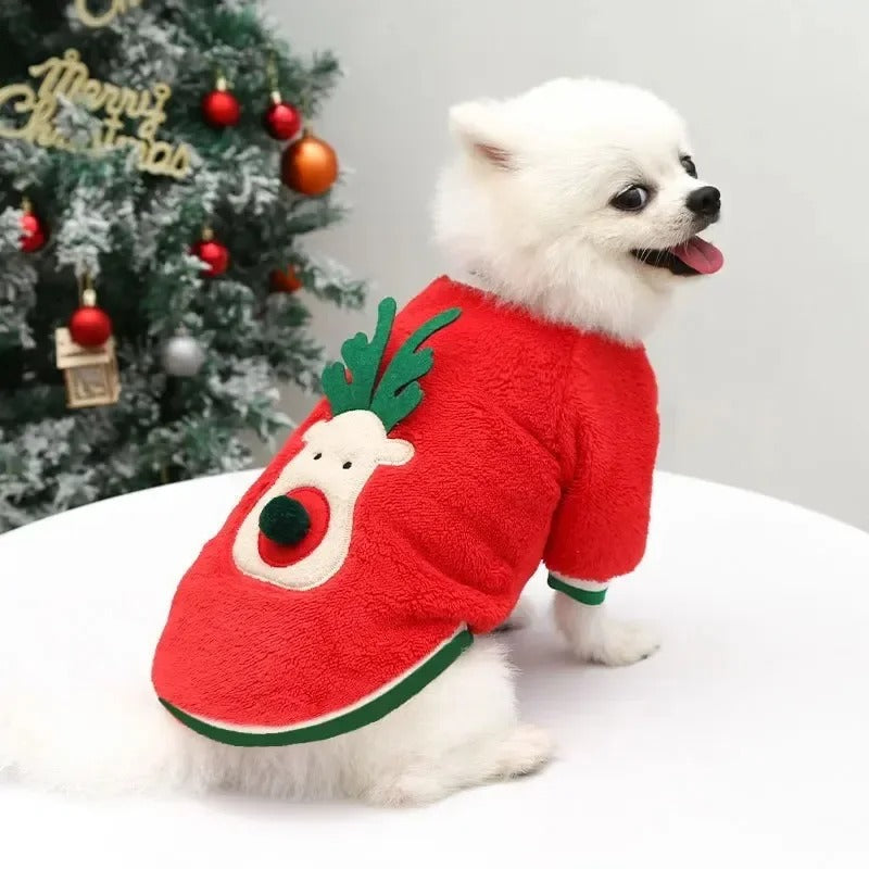 Santa Claus Dog Cat Coat Hoodies