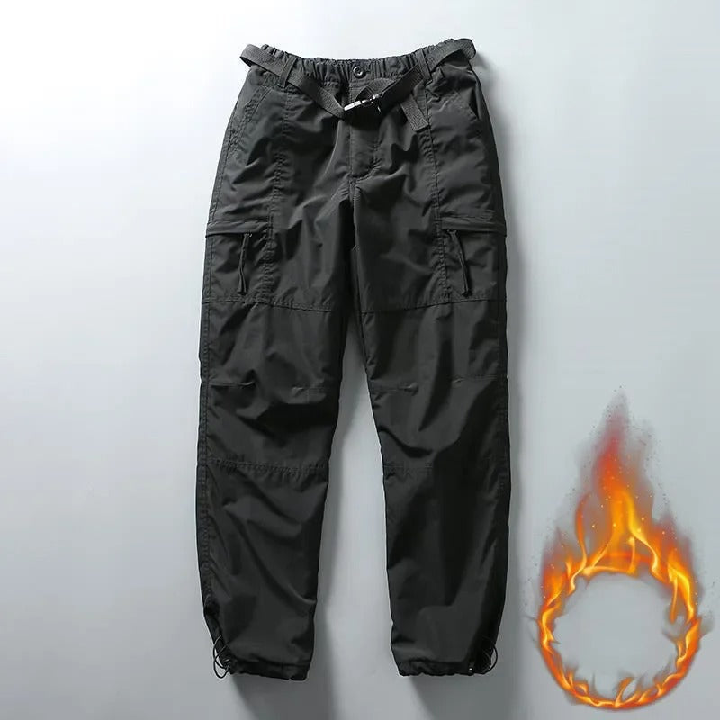 Thick Waterproof Fleece Cargo Pants