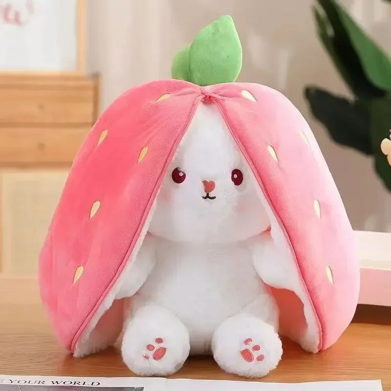 Strawberry Turn Into Rabbit Plush Toy