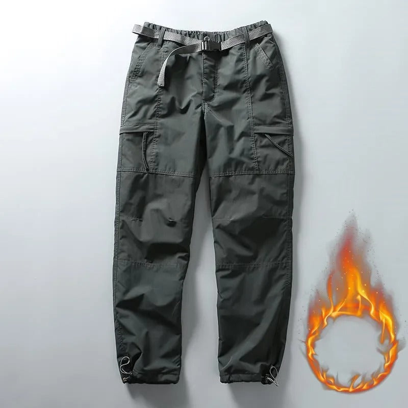 Thick Waterproof Fleece Cargo Pants