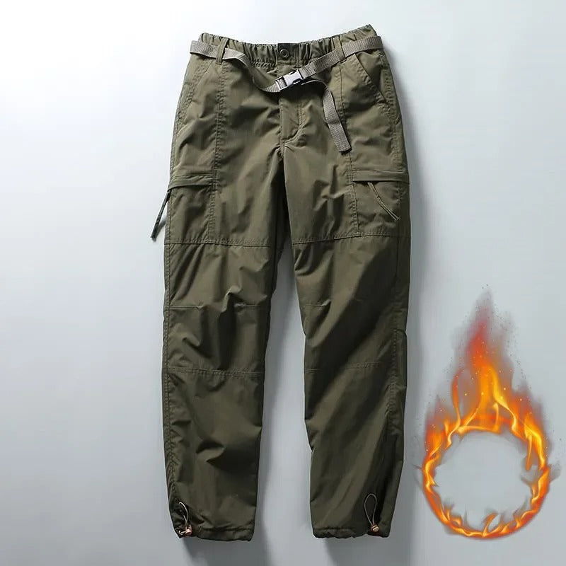 Thick Waterproof Fleece Cargo Pants