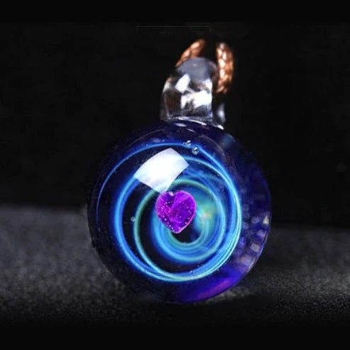 Universe Bead Planets Pendant Necklace