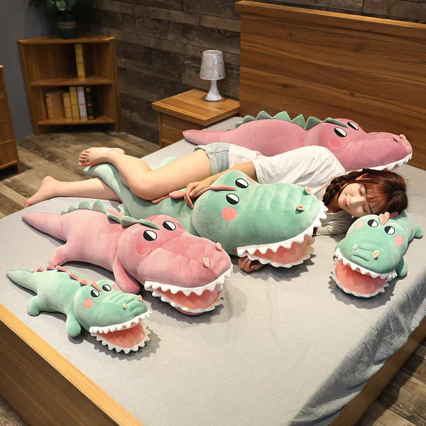 70-130cm Big Tooth Crocodile Plush Toys Pillow