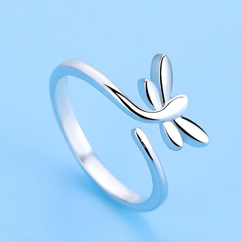 Hot 925 Sterling Silver Ring Adjustable Simplicity