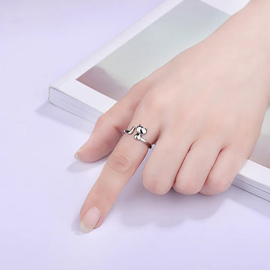 Hot 925 Sterling Silver Ring Adjustable Simplicity