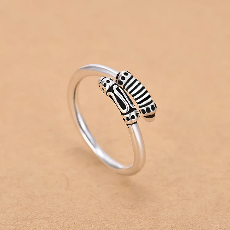 Hot 925 Sterling Silver Ring Adjustable Simplicity