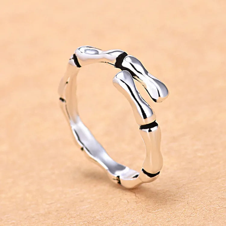 Hot 925 Sterling Silver Ring Adjustable Simplicity