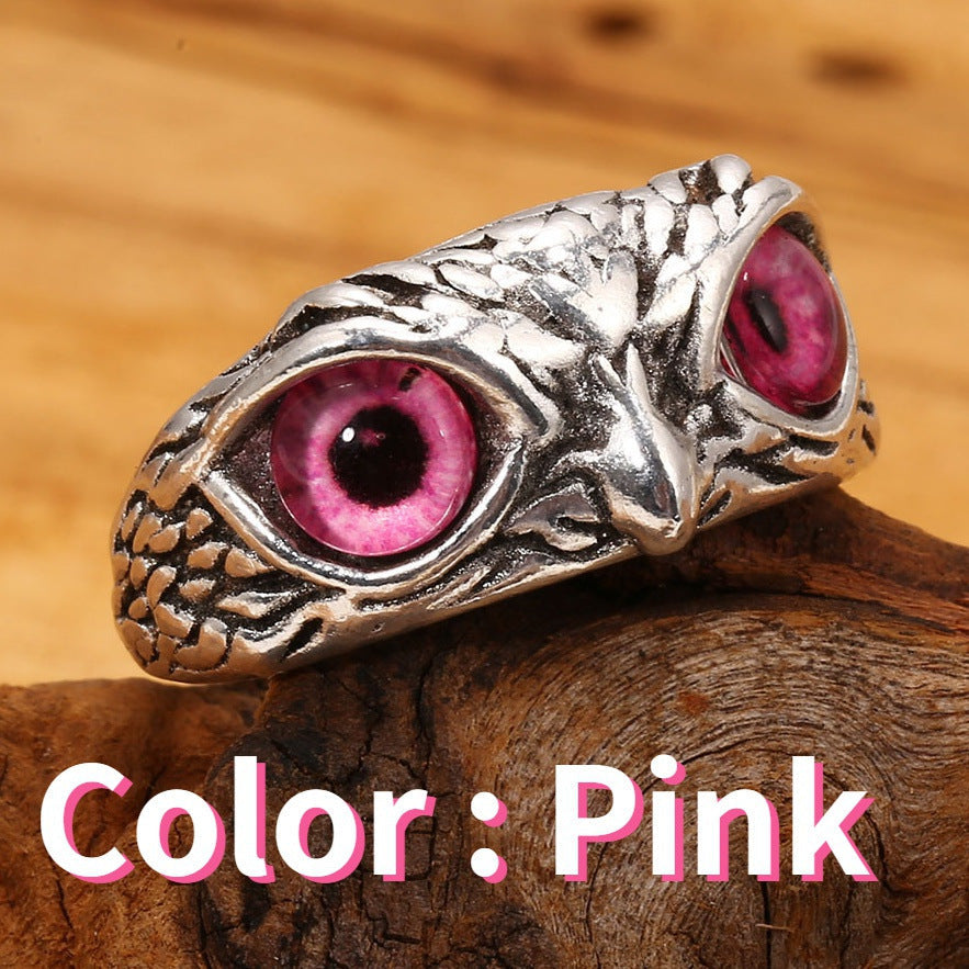 Owl Open Adjustable Rings For Men Women